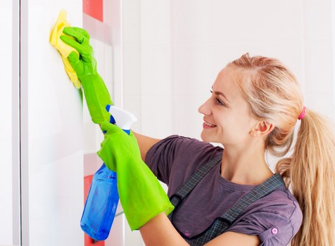 Local cleaners working in an E5 home with common residential access challenges